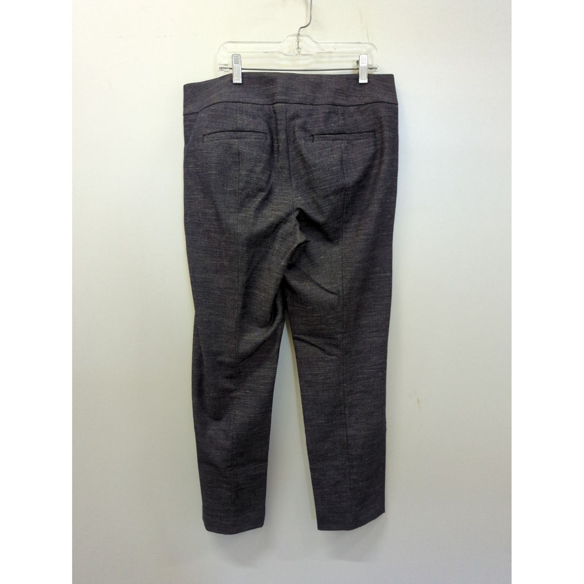 Ann Taylor Loft Womens Straight-Leg Gray Pants 34" Waist 24" Inseam