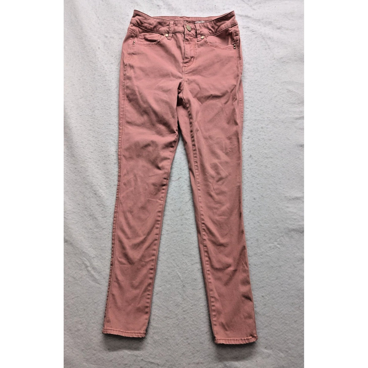 Seven7 Womens Pink High Rise Skinny Jeans Size 4 Cotton Blend Stretch Denim