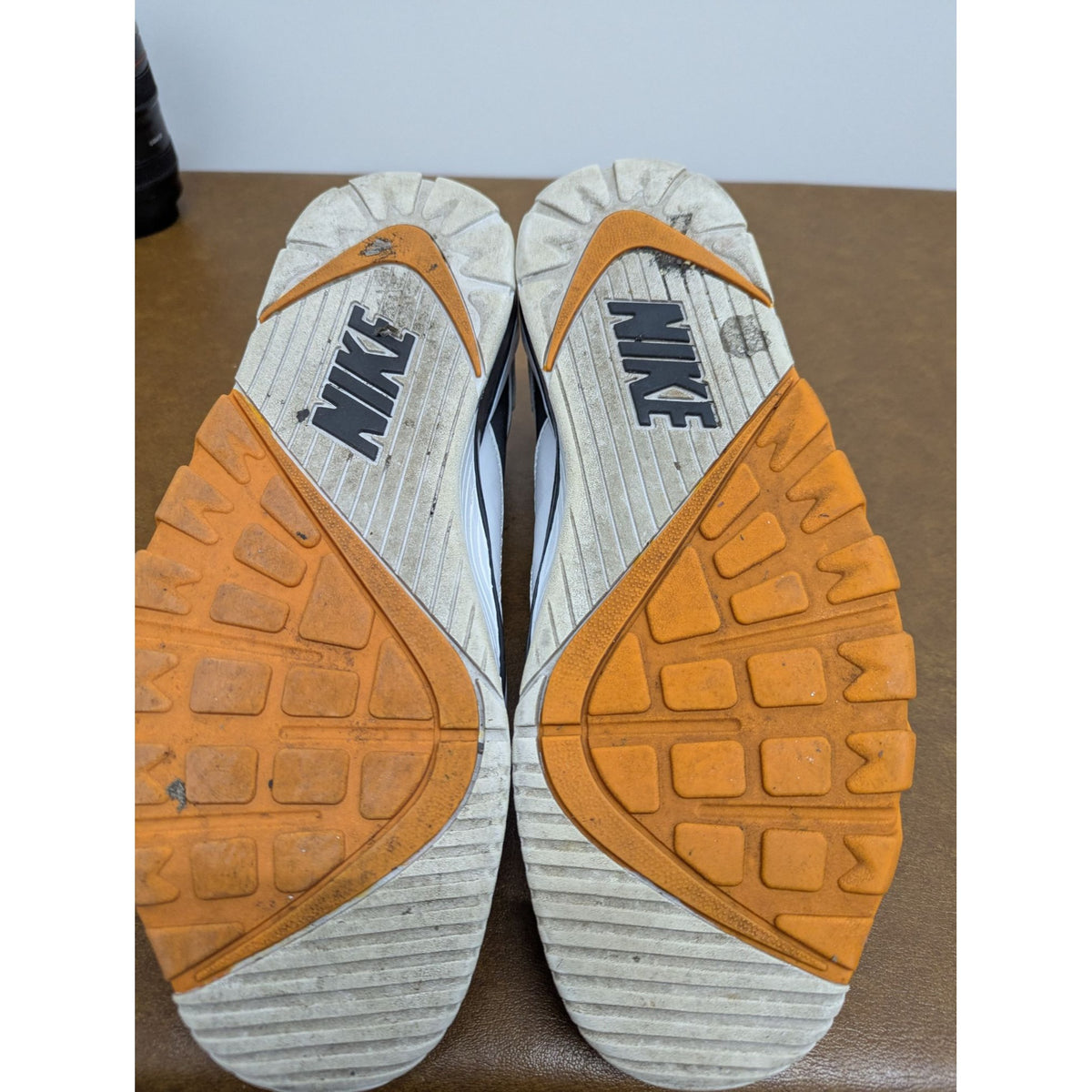 Nike Air Trainer Classic Sneakers White Yellow Black Size 13 Retro Athletic Shoes