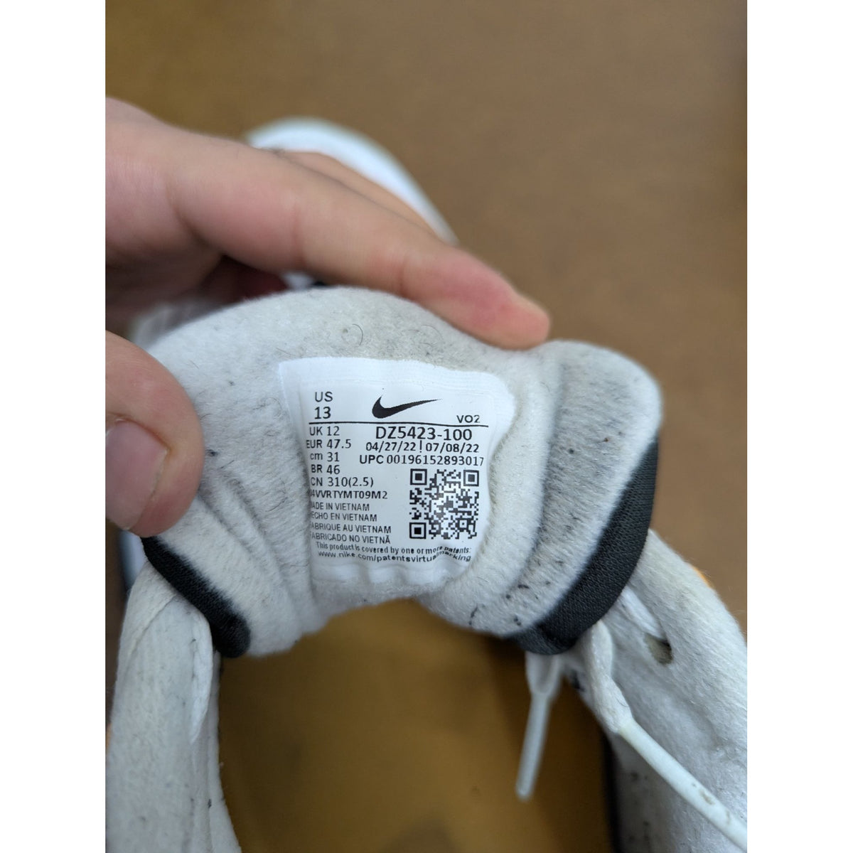 Nike Air Trainer Classic Sneakers White Yellow Black Size 13 Retro Athletic Shoes