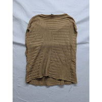 White House Black Market Tan Ribbed Knit Top XS