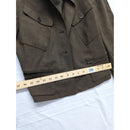 Calvin Klein Womens Brown Button-Up Cropped Blazer Jacket Size 10 Made In Korea