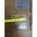 Calvin & Hobbes Wooden Coasters Set Of 4 Handcrafted Etched Design 4x4 Inches