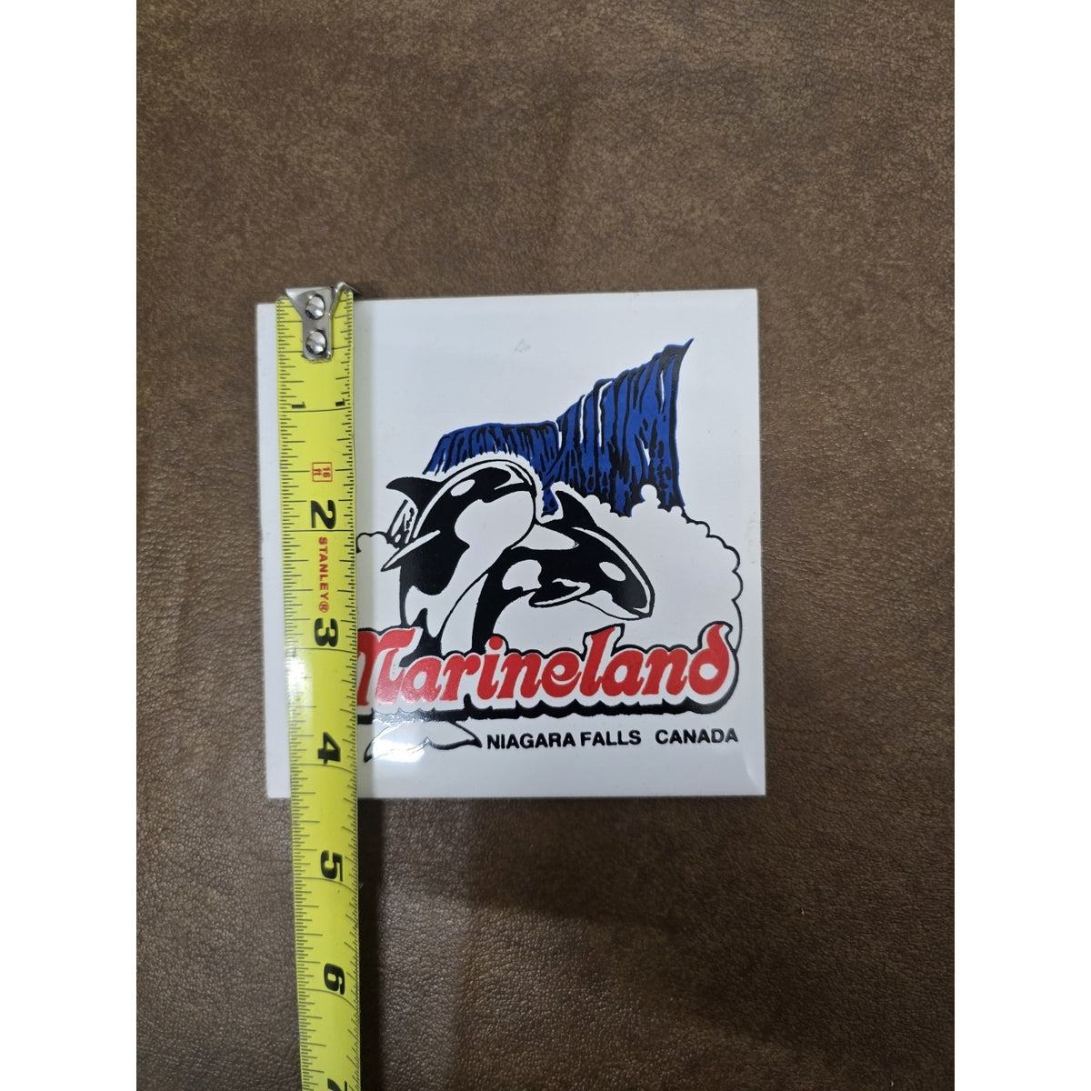Marineland Niagara Falls Ceramic Decorative Tile Display Souvenir with Ornate Me