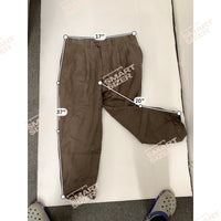 Lauren Ralph Lauren Houndstooth Brown Wool Pleated Dress Pants X 29L