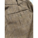 Lauren Ralph Lauren Houndstooth Brown Wool Pleated Dress Pants X 29L