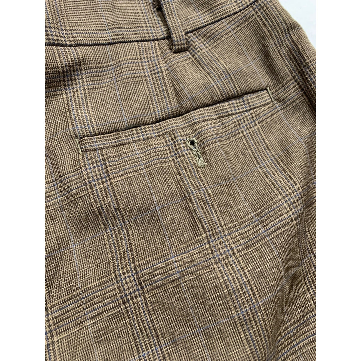 Lauren Ralph Lauren Houndstooth Brown Wool Pleated Dress Pants X 29L