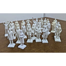 Vintage White Plastic U.S. Presidents & First Ladies Figurines 2" Collectible Se