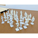 Vintage White Plastic U.S. Presidents & First Ladies Figurines 2" Collectible Se