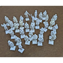 Vintage White Plastic U.S. Presidents & First Ladies Figurines 2" Collectible Se