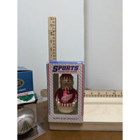Detroit Red Wings Snowman Blown Glass Ornament Sports Collector Series