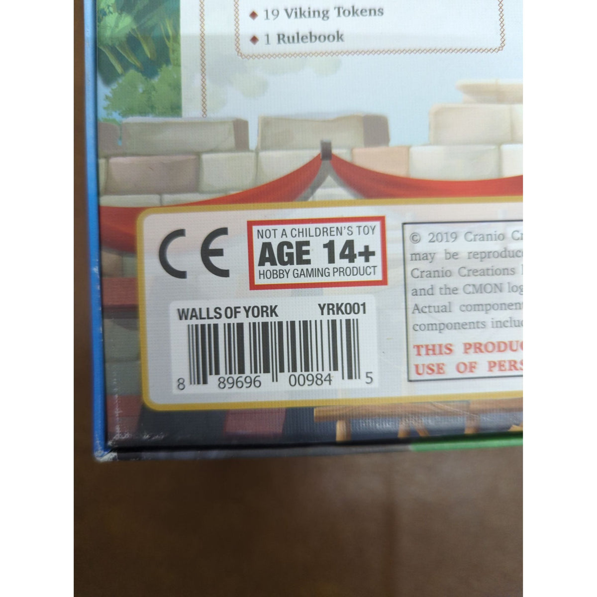Walls Of York Board Game Strategy Puzzle For 2-4 Players Ages 14+ By CMON