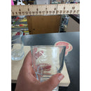 Jose Cuervo Margarita Glasses Set Of Two Vintage Tequila Barware Clear Glass