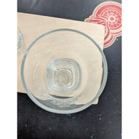 Jose Cuervo Margarita Glasses Set Of Two Vintage Tequila Barware Clear Glass