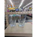 Jose Cuervo Margarita Glasses Set Of Two Vintage Tequila Barware Clear Glass