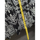 Popana Black & White Mandala Print Sleeveless Maxi Dress Size M Made In USA