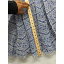 Plenty By Tracy Reese Blue & White Sleeveless Dress With Embroidered Chevron Pattern & Crochet Belt Size 4