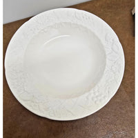 Mikasa English Countryside White DP900 Stoneware Bowls Set Of 7 Embossed Fl