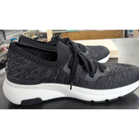 Lightweight Knit Athletic Sneakers Black Gray Bruno Marc slip on