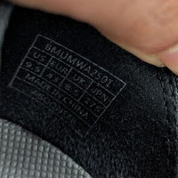 Lightweight Knit Athletic Sneakers Black Gray Bruno Marc slip on