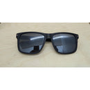 Polaroid Black Rectangular Polarized Sunglasses With Textured Frame