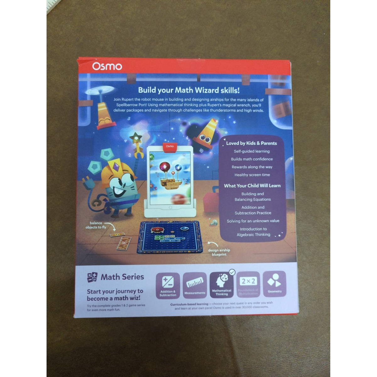 Osmo Math Wizard & The Amazing Airships Game For Kids Ages 6-8 Mathematical Thinking iPad & Fire Tablet Compatible
