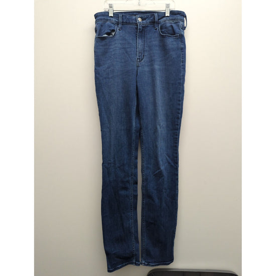 Old Navy Womens High-Rise Straight Jeans Size 8 Tall Blue Denim