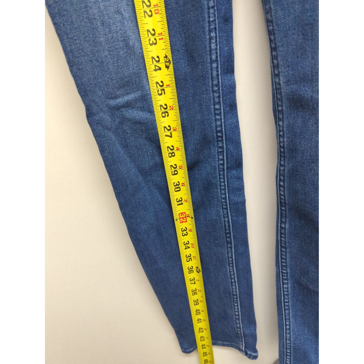 Old Navy Womens High-Rise Straight Jeans Size 8 Tall Blue Denim