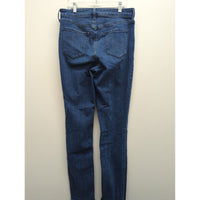 Old Navy Womens High-Rise Straight Jeans Size 8 Tall Blue Denim