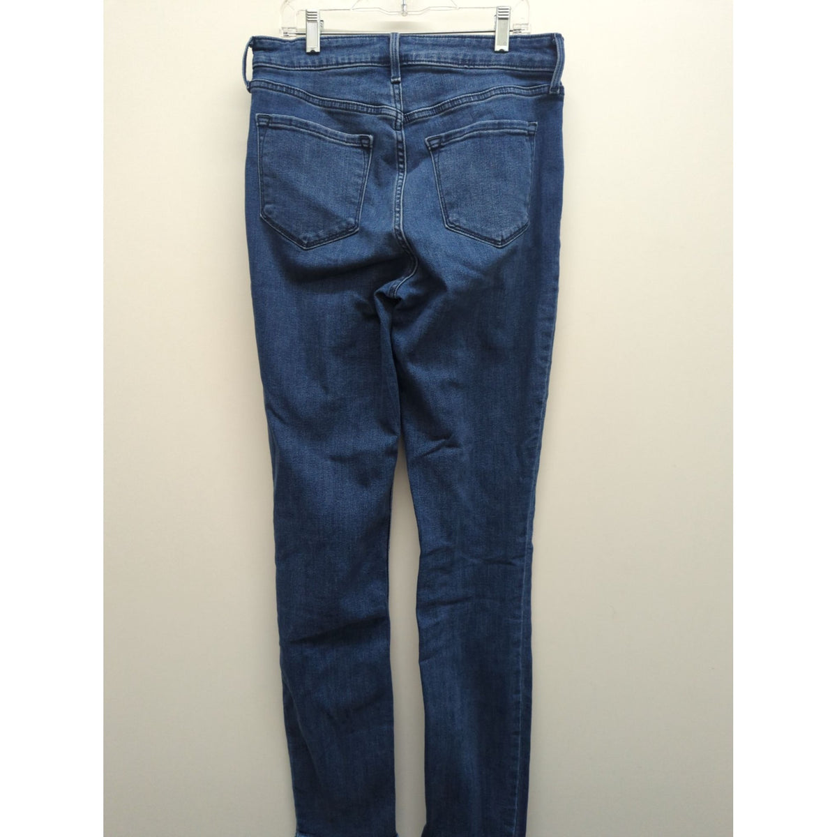 Old Navy Womens High-Rise Straight Jeans Size 8 Tall Blue Denim
