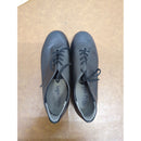 Black Lace-Up Tap Shoes With Metal Plates