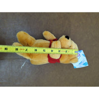 Disney Store Winnie The Pooh Plush Toy 8 Inches Red Shirt Soft Cuddly Collectible