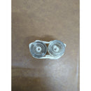 Set Of 2 Small Clear Glass Shot Glasses - Dual Holder Design Approx. 2.5" Tall