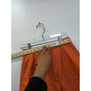 Vintage Orange Leather Shorts With Pleats & Side Tabs 18" Length
