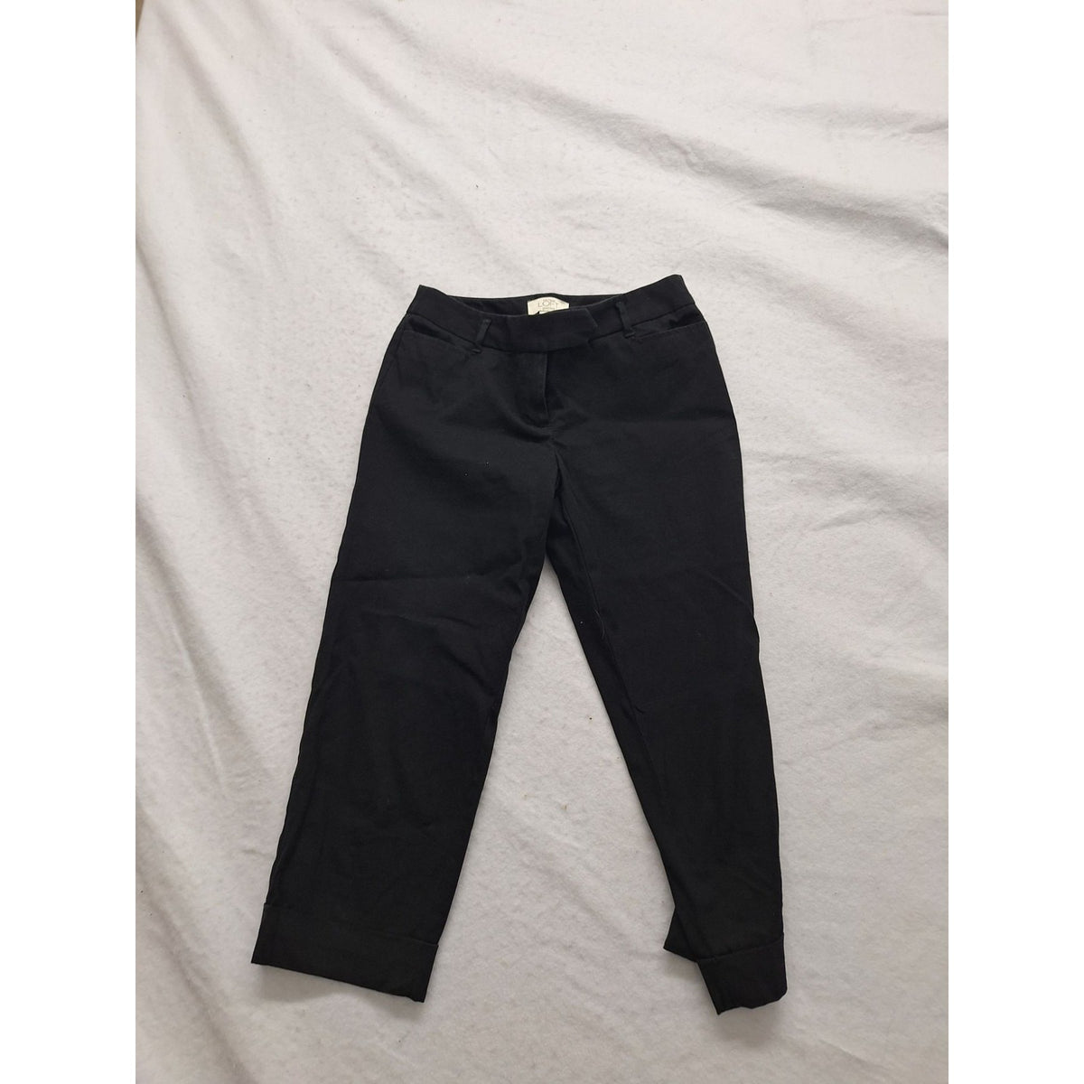 Ann Taylor Loft Petites 00P Black Marisa Cuffed Dress Pants For Women