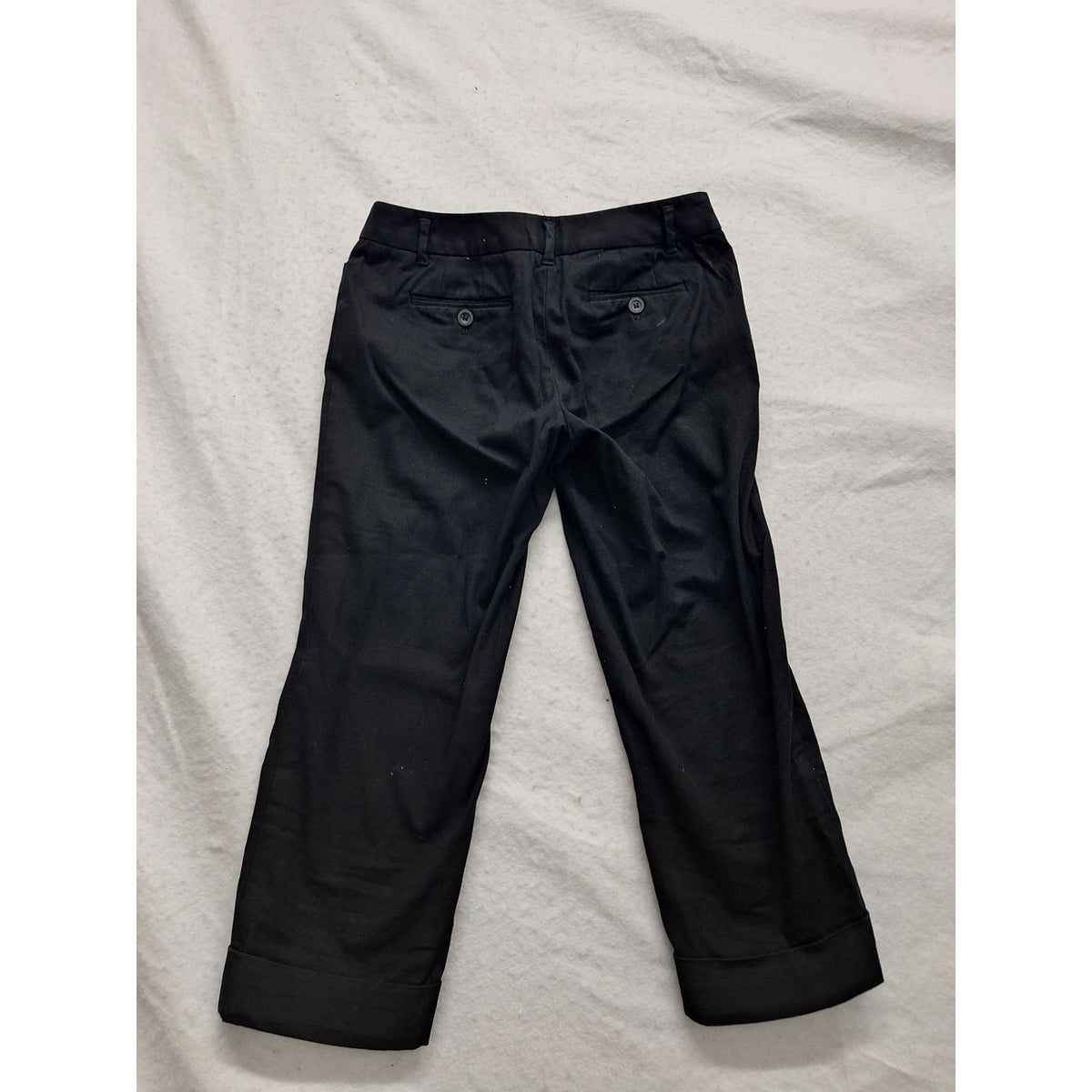 Ann Taylor Loft Petites 00P Black Marisa Cuffed Dress Pants For Women