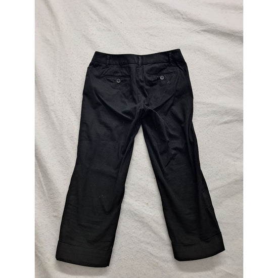 Ann Taylor Loft Petites 00P Black Marisa Cuffed Dress Pants For Women