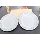 Dynasty Fine China Floral Pattern Plates 7.5 Inches White & Pastel Color