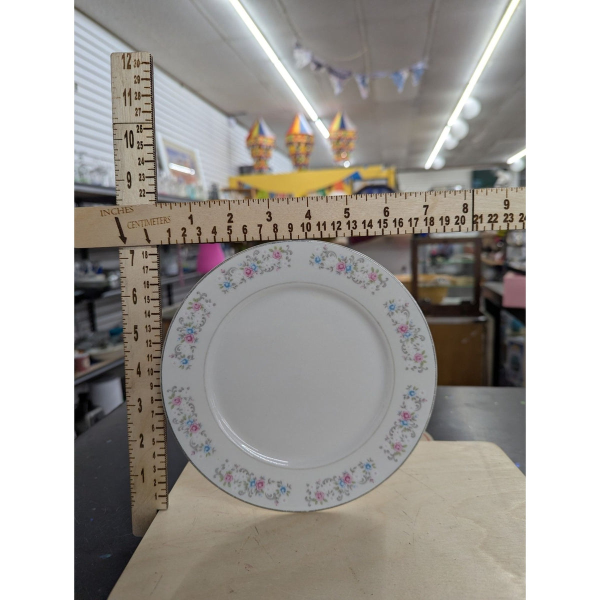 Dynasty Fine China Floral Pattern Plates 7.5 Inches White & Pastel Color