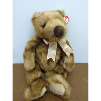 Ty Beanie Baby Teddy Bear Plush With Ribbon 10 Brown Collectible