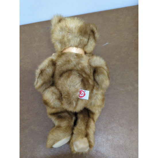 Ty Beanie Baby Teddy Bear Plush With Ribbon 10 Brown Collectible