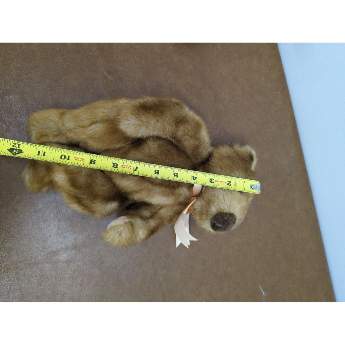 Ty Beanie Baby Teddy Bear Plush With Ribbon 10 Brown Collectible