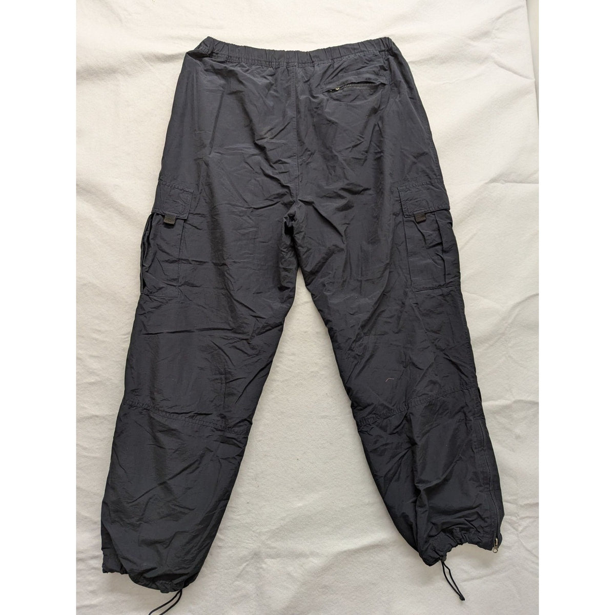 Outer Rim Mens Cargo Pants Size L Black Polyester & Cotton