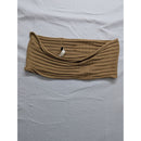 Womens Tan Ribbed Knit Tube Top XS