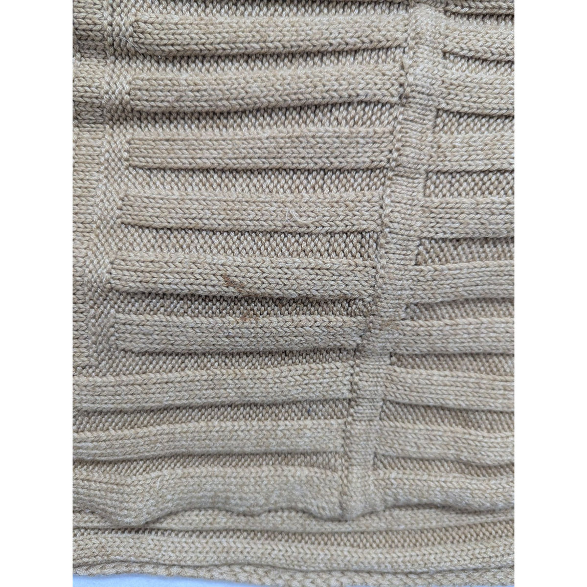Womens Tan Ribbed Knit Tube Top XS