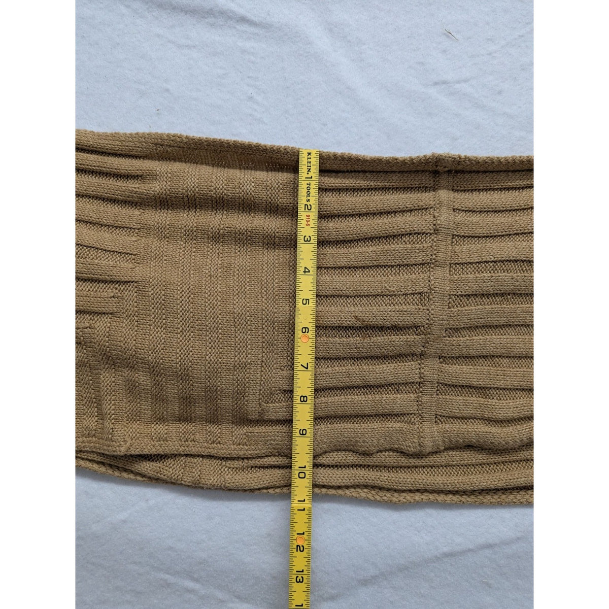 Womens Tan Ribbed Knit Tube Top XS