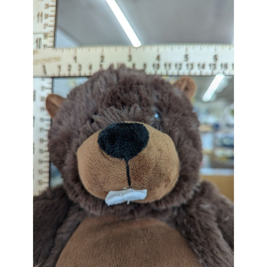 Microwaveable Plush Brown Beaver Stuffed Animal Warmies