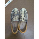 Donald J Pliner Womens Snake Print Slip-On Shoes Size 9 Brown & Tan Leather Trim