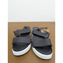 Franco Sarto Black Leather Strap Platform Sandals Size 11M