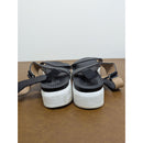 Franco Sarto Black Leather Strap Platform Sandals Size 11M